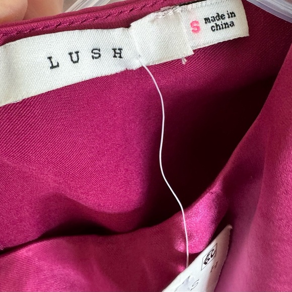 Lush Sleeveless Pleated Midi Dress Women’s Size Small Fuchsia‎ Rose NWT - Picture 5 of 9